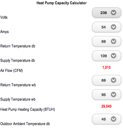 Heat Pump Capacity