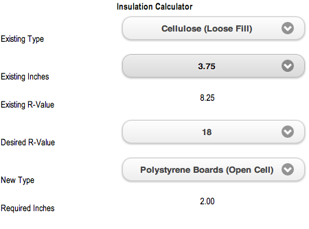 Insulation Calculator